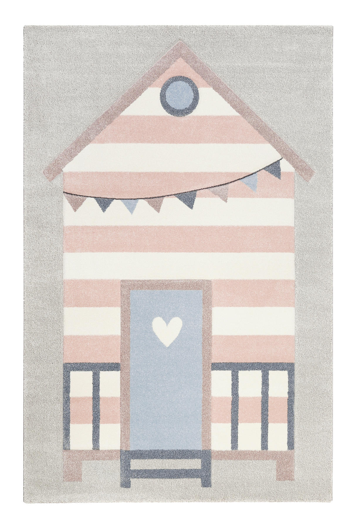 KINDERTEPPICH 120/170 cm Sea Castle  - Hellgrau/Rosa, Trend, Textil (120/170cm) - Esprit