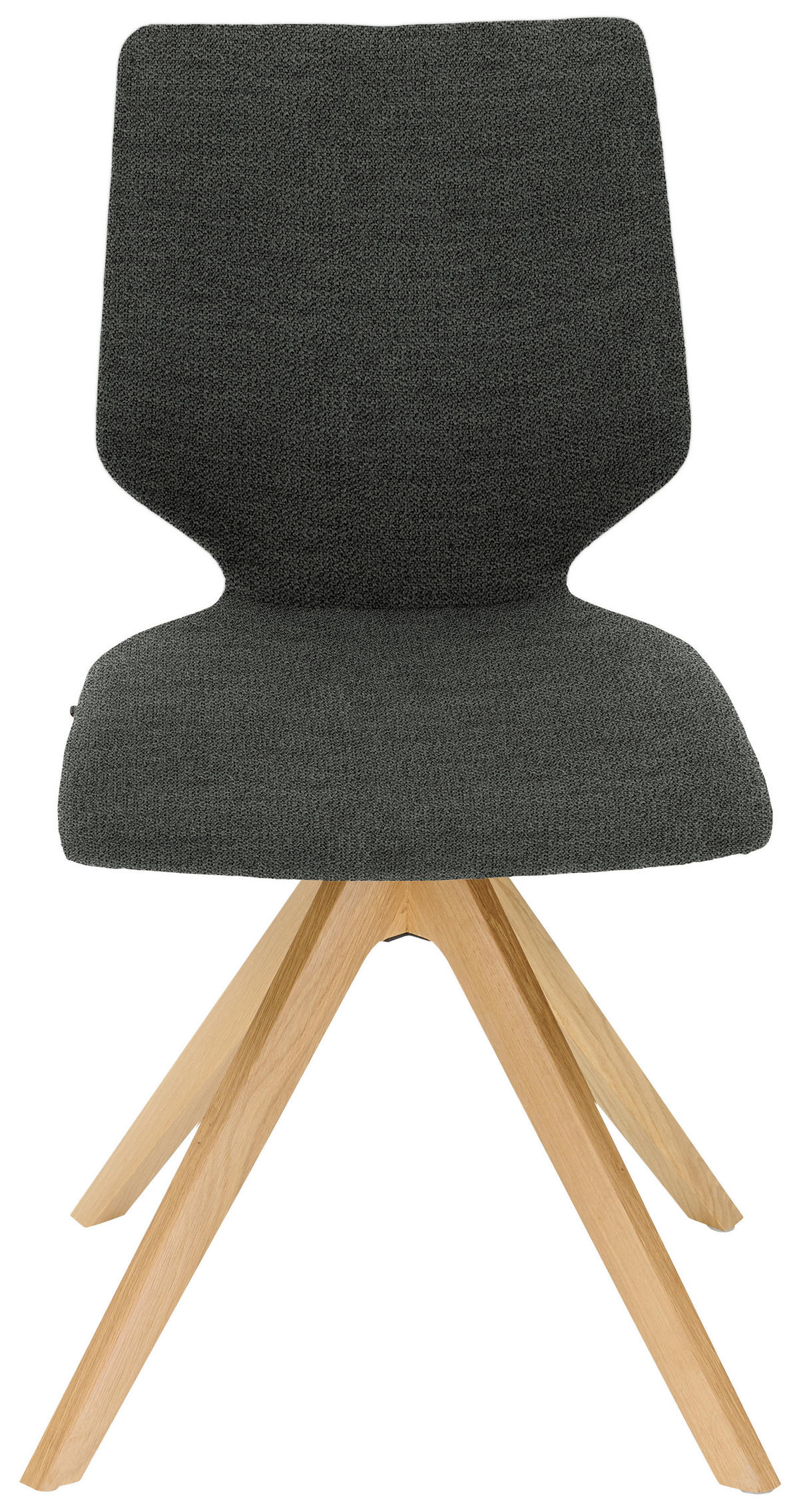 STUHL in Holz, Textil Eichefarben, Hellgrau  - Eichefarben/Hellgrau, Design, Holz/Textil (50/92/64cm) - Venjakob