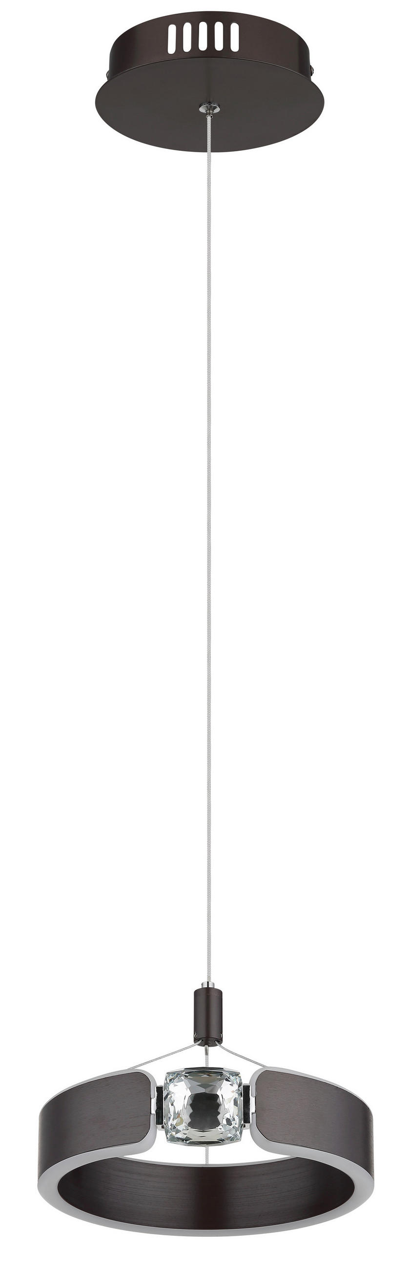LED-HÄNGELEUCHTE 22/125 cm  - Klar/Opal, Design, Glas/Kunststoff (22/125cm) - Globo
