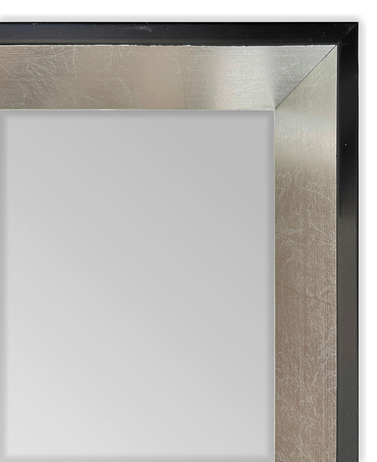 WANDSPIEGEL 38/138/4,3 cm    in rechteckig  - Silberfarben/Schwarz, Design, Glas/Holz (38/138/4,3cm) - Xora