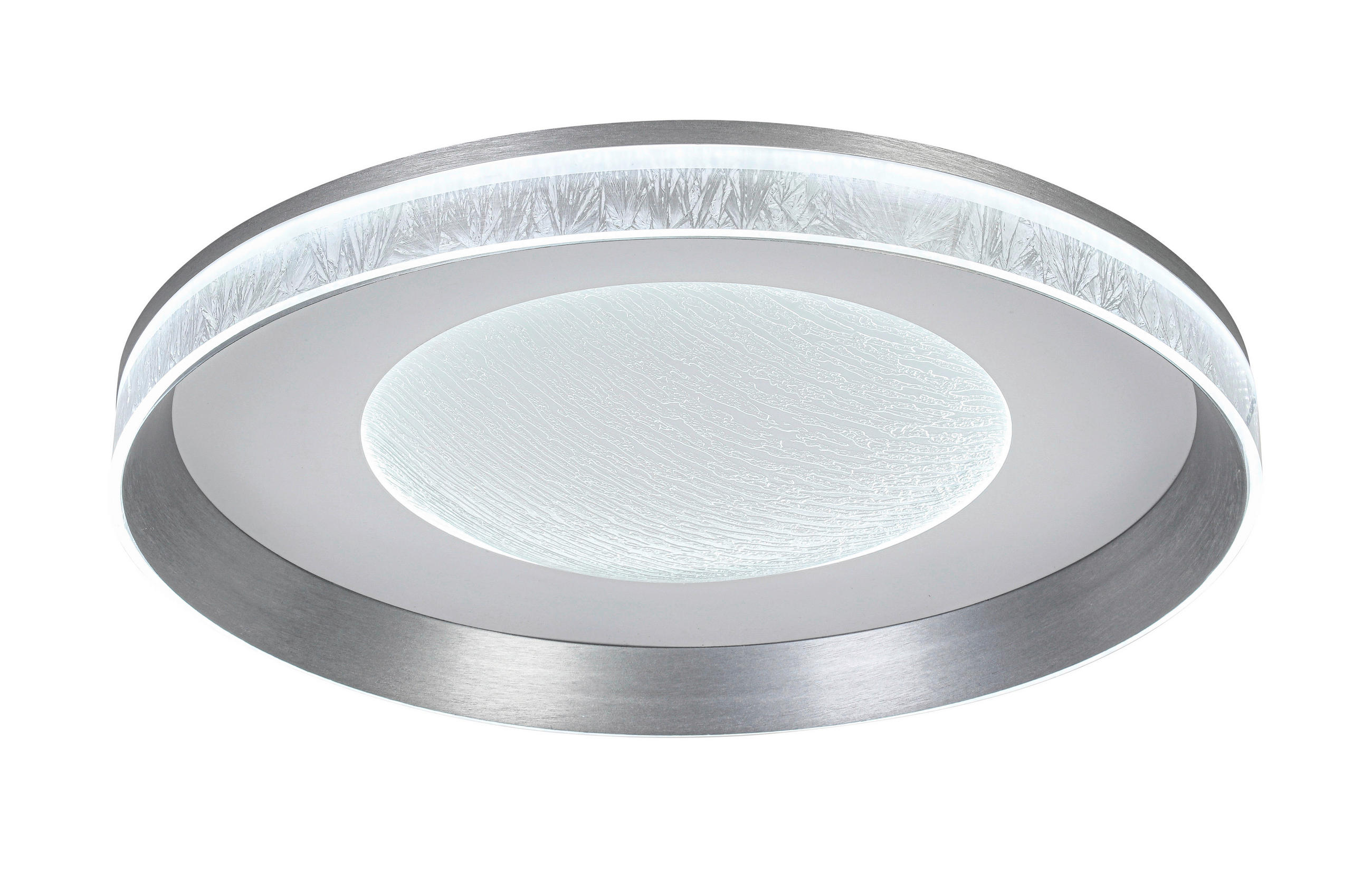 LED-DECKENLEUCHTE 40/9 cm   - Dunkelgrau/Transparent, Design, Kunststoff/Metall (40/9cm) - Novel