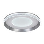 LED-DECKENLEUCHTE 40/9 cm   - Dunkelgrau/Transparent, Design, Kunststoff/Metall (40/9cm) - Novel