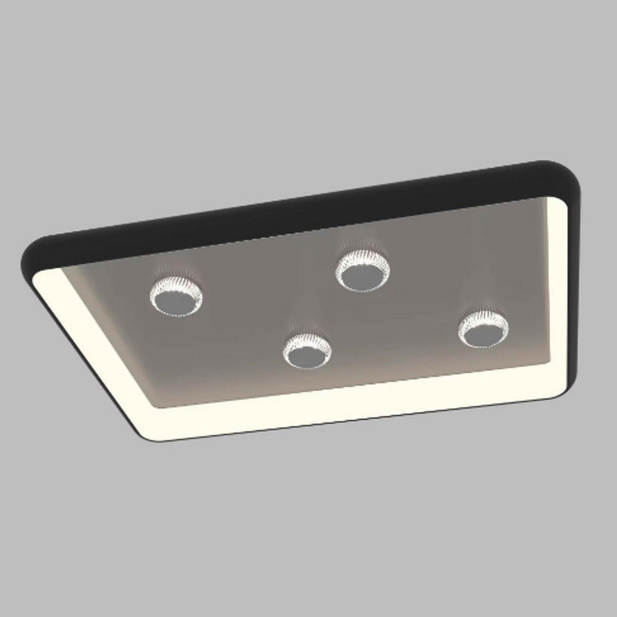 LED-DECKENLEUCHTE 90,5/60,5/10,5 cm   - Basics, Kunststoff/Metall (90,5/60,5/10,5cm)