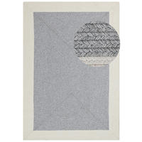 OUTDOORTEPPICH 120/170 cm Braided Creme, Grau  - Creme/Grau, Design, Kunststoff (120/170cm)
