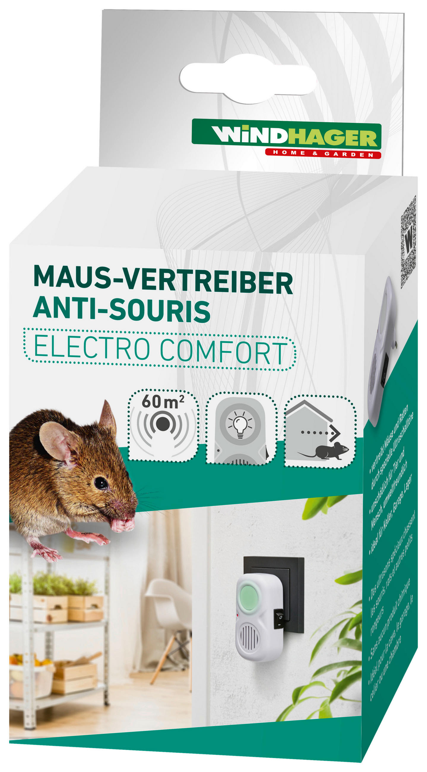 MÄUSEVERTREIBER - Weiß, Basics, Kunststoff (9,5/5,5/7cm)
