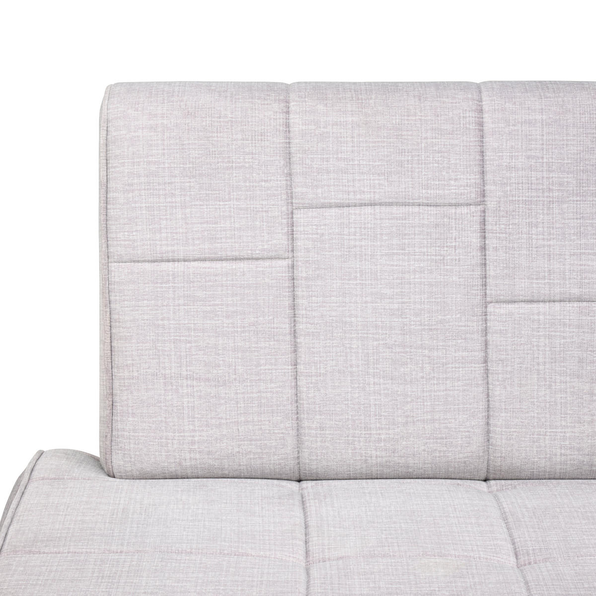 SITZBANK 140/88/62 cm Samt Hellgrau  - Hellbraun/Hellgrau, KONVENTIONELL, Textil/Metall (140/88/62cm) - MID.YOU