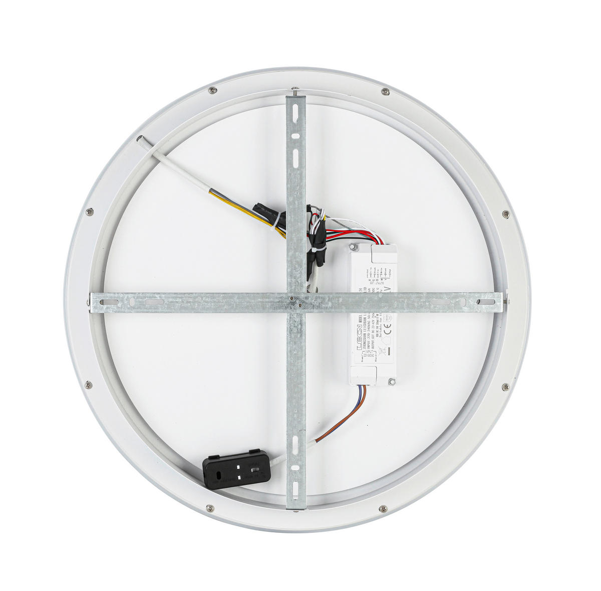 LED-DECKENLEUCHTE Kettering 45/5,5 cm   - Weiß, Trend, Kunststoff/Metall (45/5,5cm) - Novel