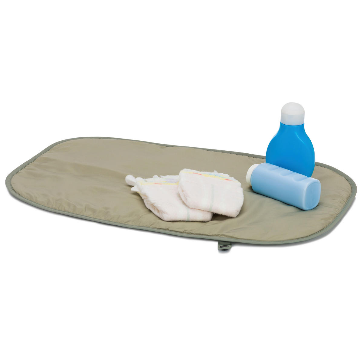 WICKELTASCHE  - Salbeigrün/Schwarz, Basics, Textil (43/28/14cm) - Fillikid