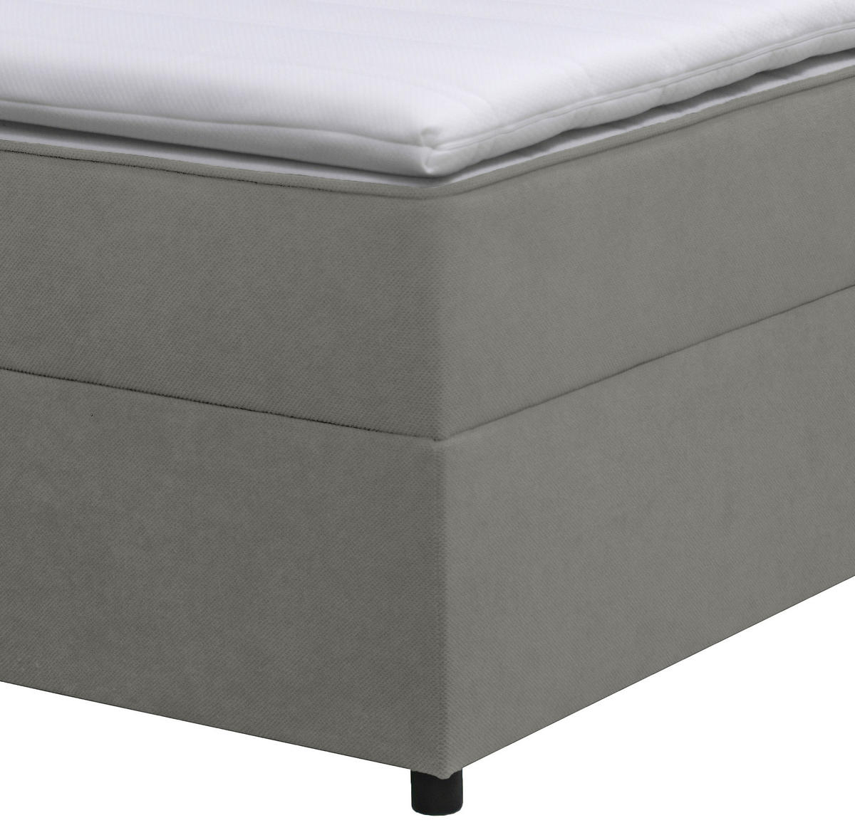 BOXBETT 120/200 cm  in Anthrazit  - Anthrazit/Schwarz, Konventionell, Kunststoff/Textil (120/200cm) - Moderano