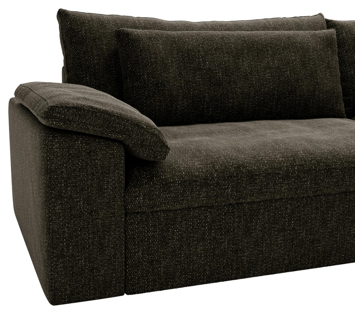 ECKSOFA  in Webstoff Schwarz  306/198 cm  - Schwarz, MODERN, Kunststoff/Textil (306/198cm) - Carryhome