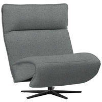 SESSEL in Webstoff Dunkelgrau  - Dunkelgrau/Schwarz, MODERN, Textil/Metall (90/106/96cm) - Chilliano
