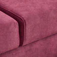 ECKSOFA Bordeaux Chenille - Bordeaux/Schwarz, KONVENTIONELL, Textil/Metall (257/275cm) - Carryhome