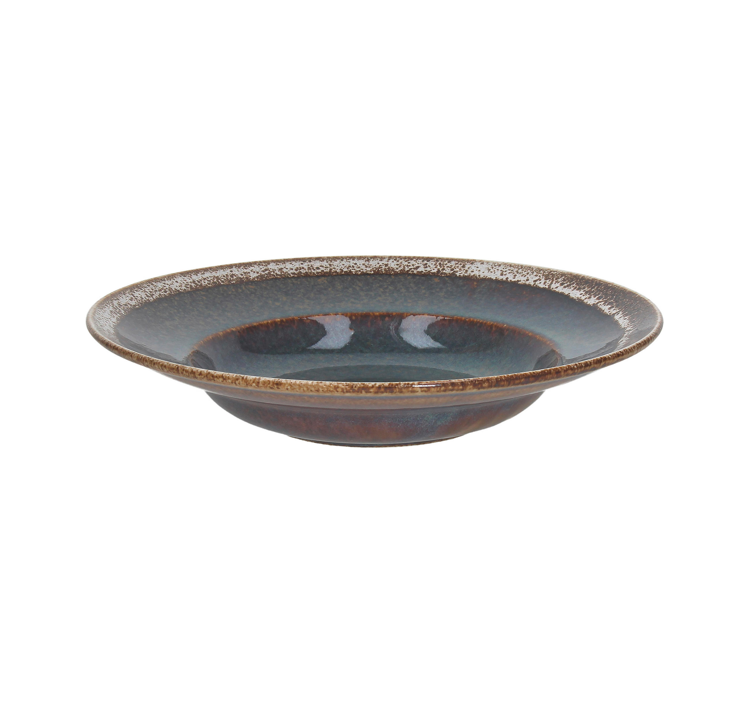 TANJUR ZA TJESTENINU    25.50/5 cm         Bloom   - plava/smeđa, Basics, keramika (25.50/5cm) - Tognana