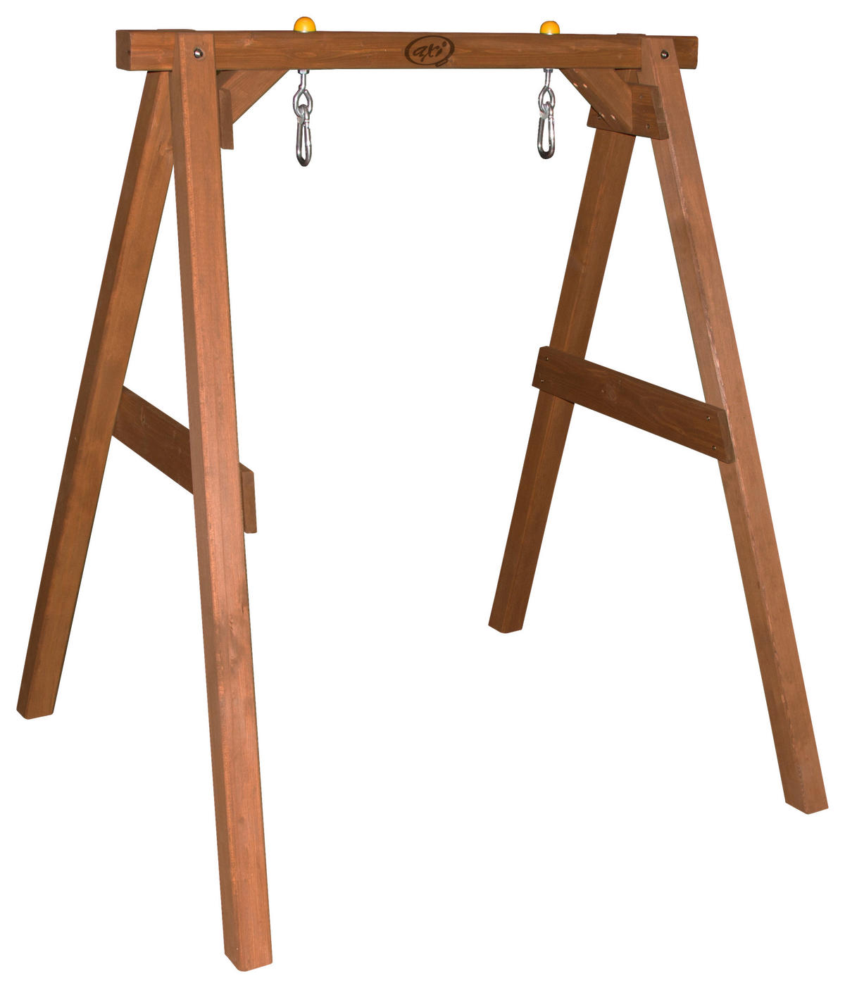 GUNGA - vit/brun, Klassisk, trä/plast (120/134/103cm)