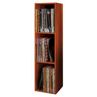 SCHALLPLATTENREGAL - Nussbaumfarben, Konventionell, Holzwerkstoff (34/115/29cm) - MID.YOU