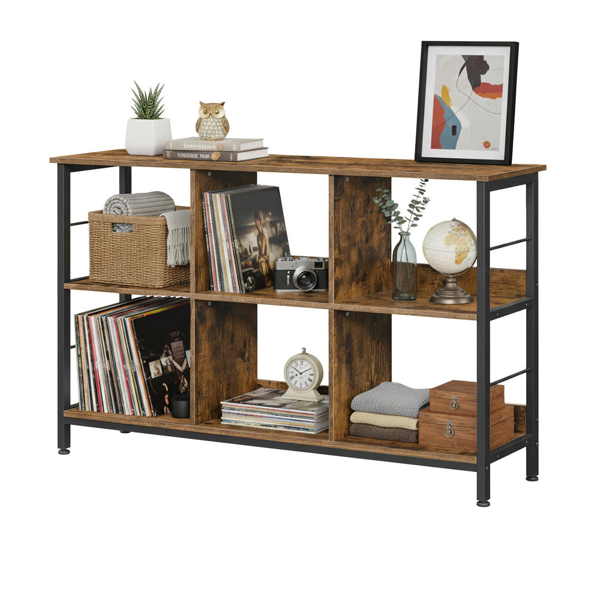 BEISTELLREGAL 120/80/30 cm  - Schwarz/Braun, Trend, Holzwerkstoff/Kunststoff (120/80/30cm) - Boxxx