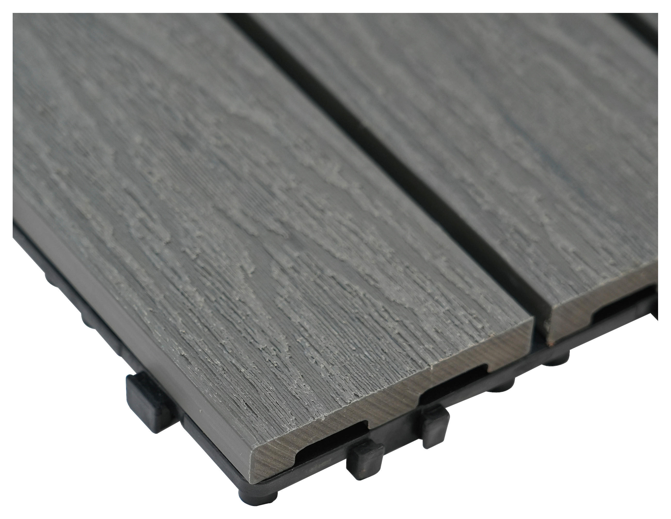 TERRASSENFLIESE 11 Stück  - Grau, Holzwerkstoff (30/30/2,1cm) - Ambia Garden