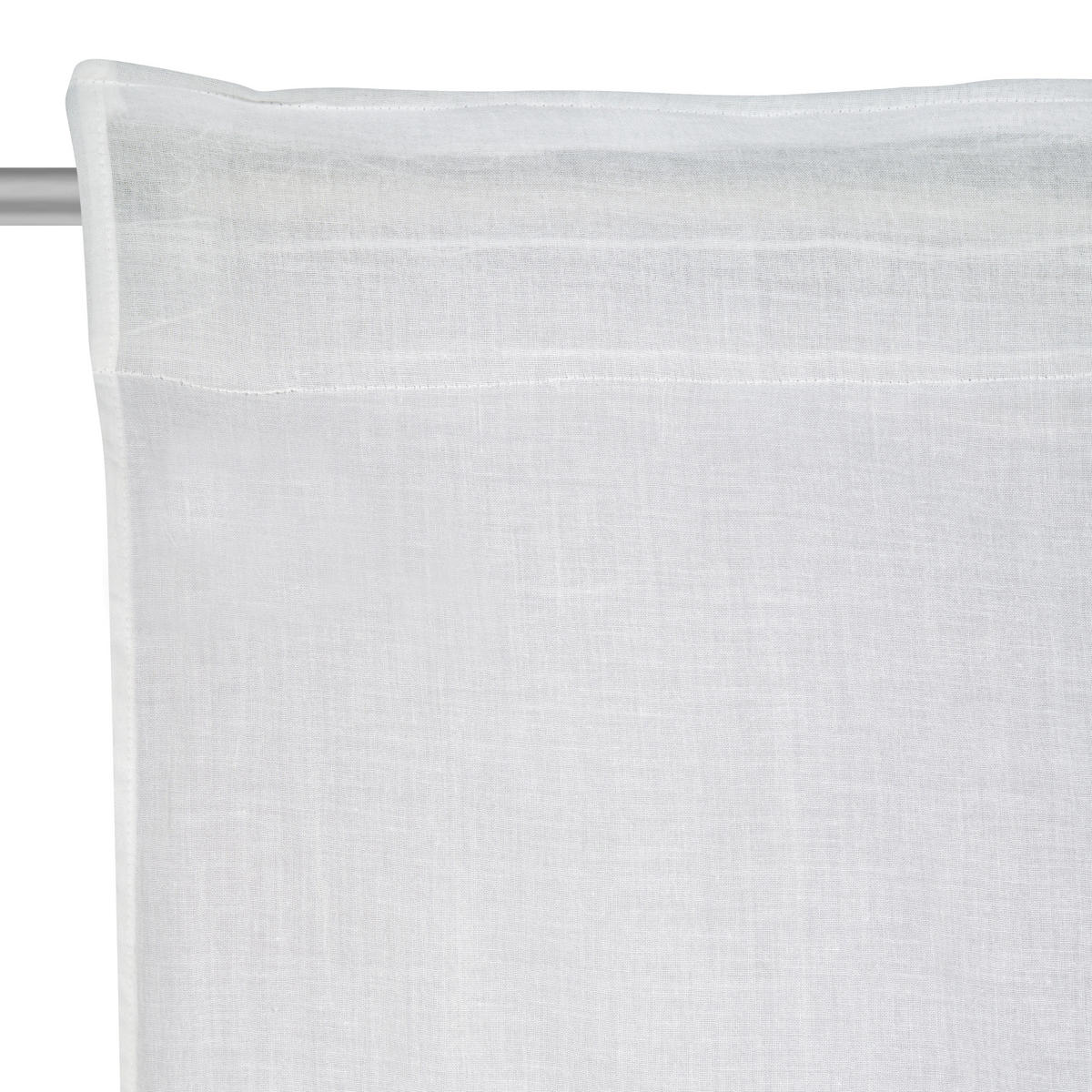 HOTOVÝ ZÁVĚS, poloprůhledné, 140/255 cm - bílá, Basics, textil (140/255cm) - Bio:Vio