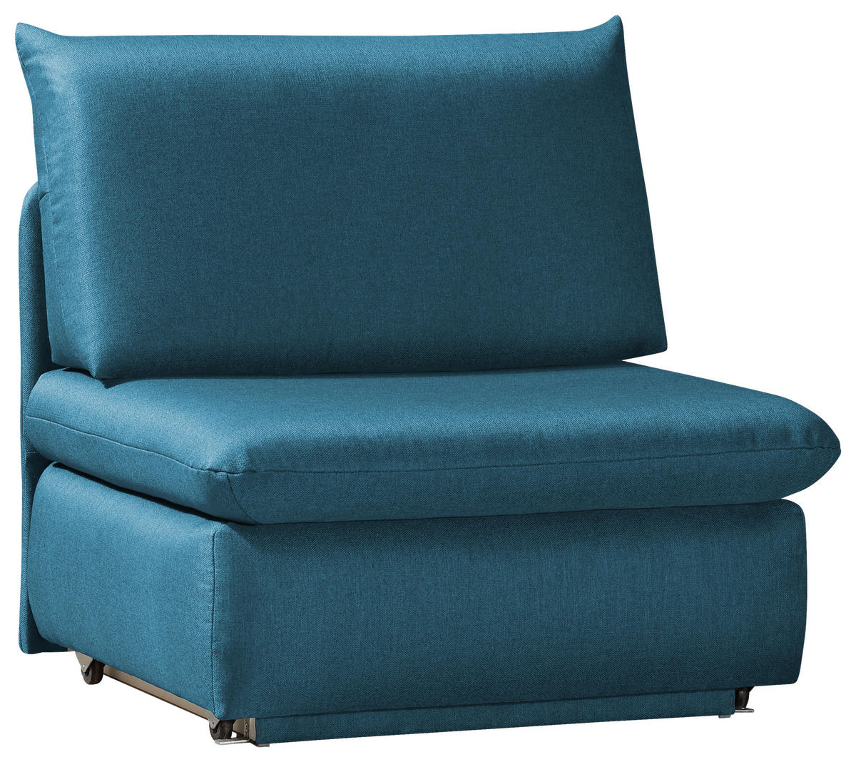FOTELJ S FUNKCIJO LEŽIŠČA,  modra tekstil - modra, Design, tekstil (90/89/83cm) - Novel