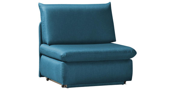 SCHLAFSESSEL Etta in Flachgewebe Blau  - Blau, Design, Textil (90/89/83cm) - Novel