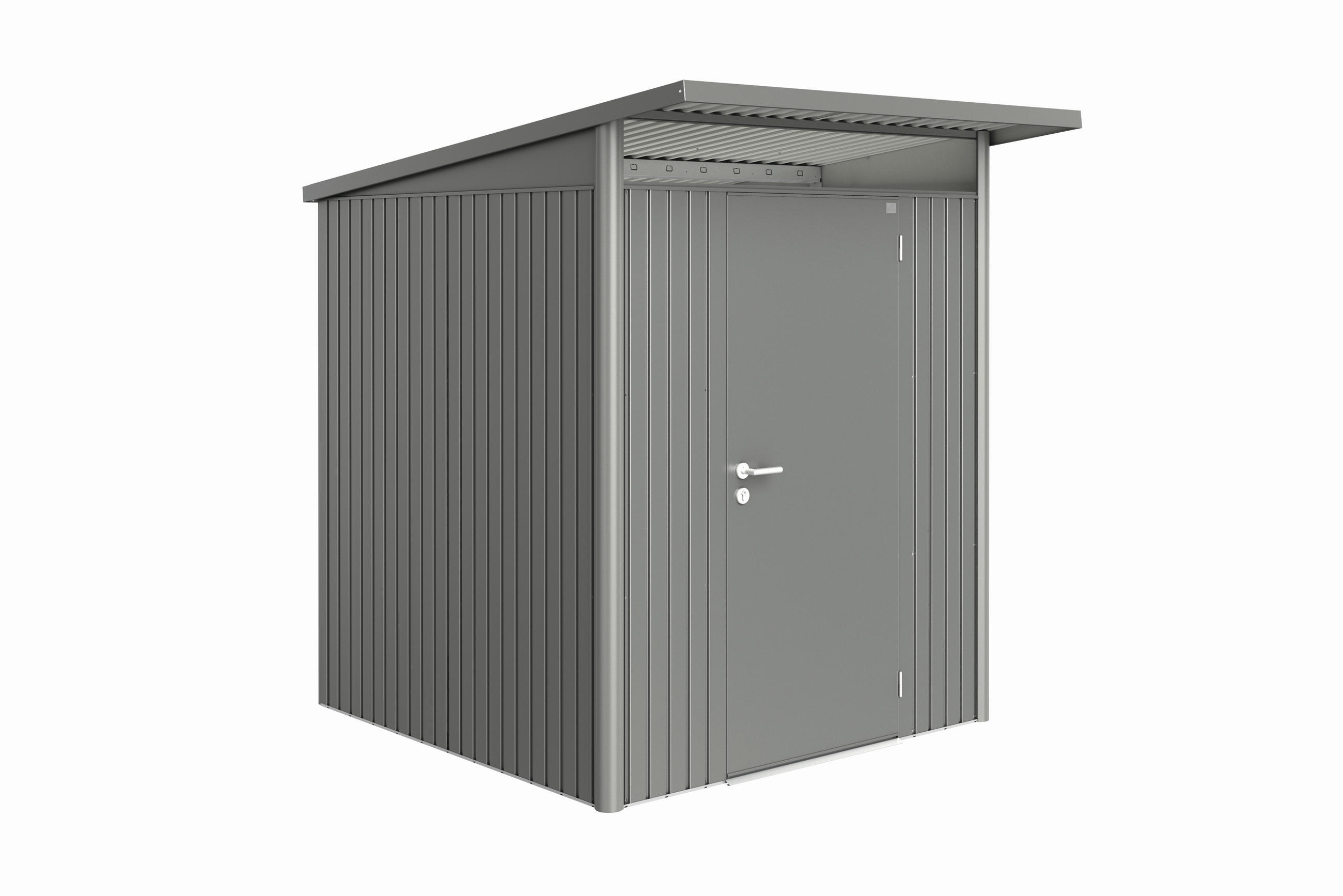 GERÄTEHAUS 180/218/220 cm  - Anthrazit, Design, Metall (180/218/220cm) - Biohort