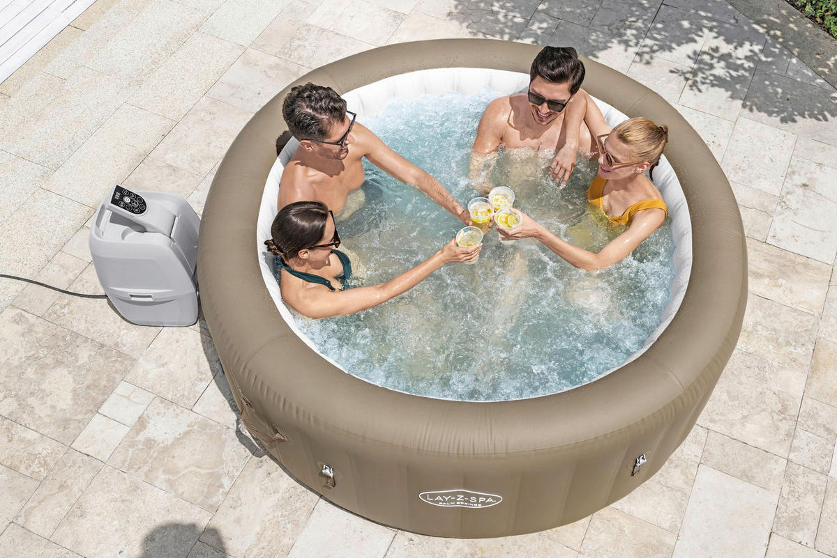 WHIRLPOOL LAY-Z-SPA PALM SPRINGS 60017 196/71 cm  - Braun, KONVENTIONELL, Kunststoff/Metall (196/71cm) - Bestway