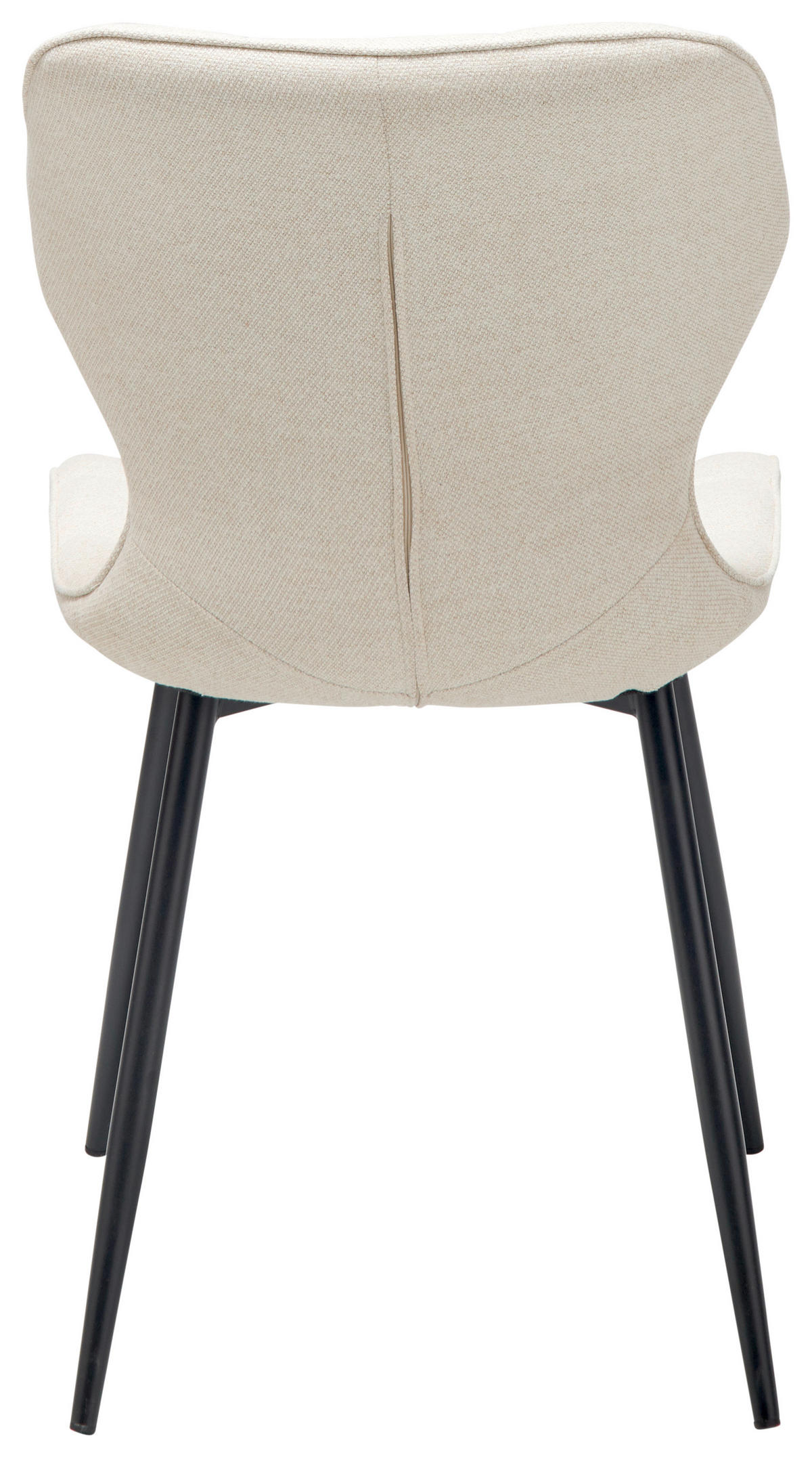 STUHL  in Eisen Webstoff Holz, Metall, Textil  - Beige/Schwarz, LIFESTYLE, Holz/Textil (47/82/59cm) - Livetastic