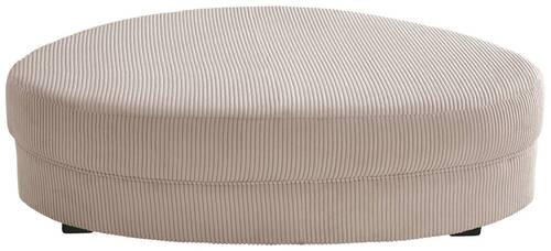 HOCKER in Textil Beige  - Beige/Schwarz, Design, Kunststoff/Textil (150/38/96cm) - Livetastic