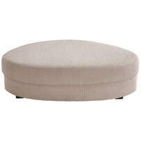 HOCKER in Textil Beige  - Beige/Schwarz, Design, Kunststoff/Textil (150/38/96cm) - Livetastic