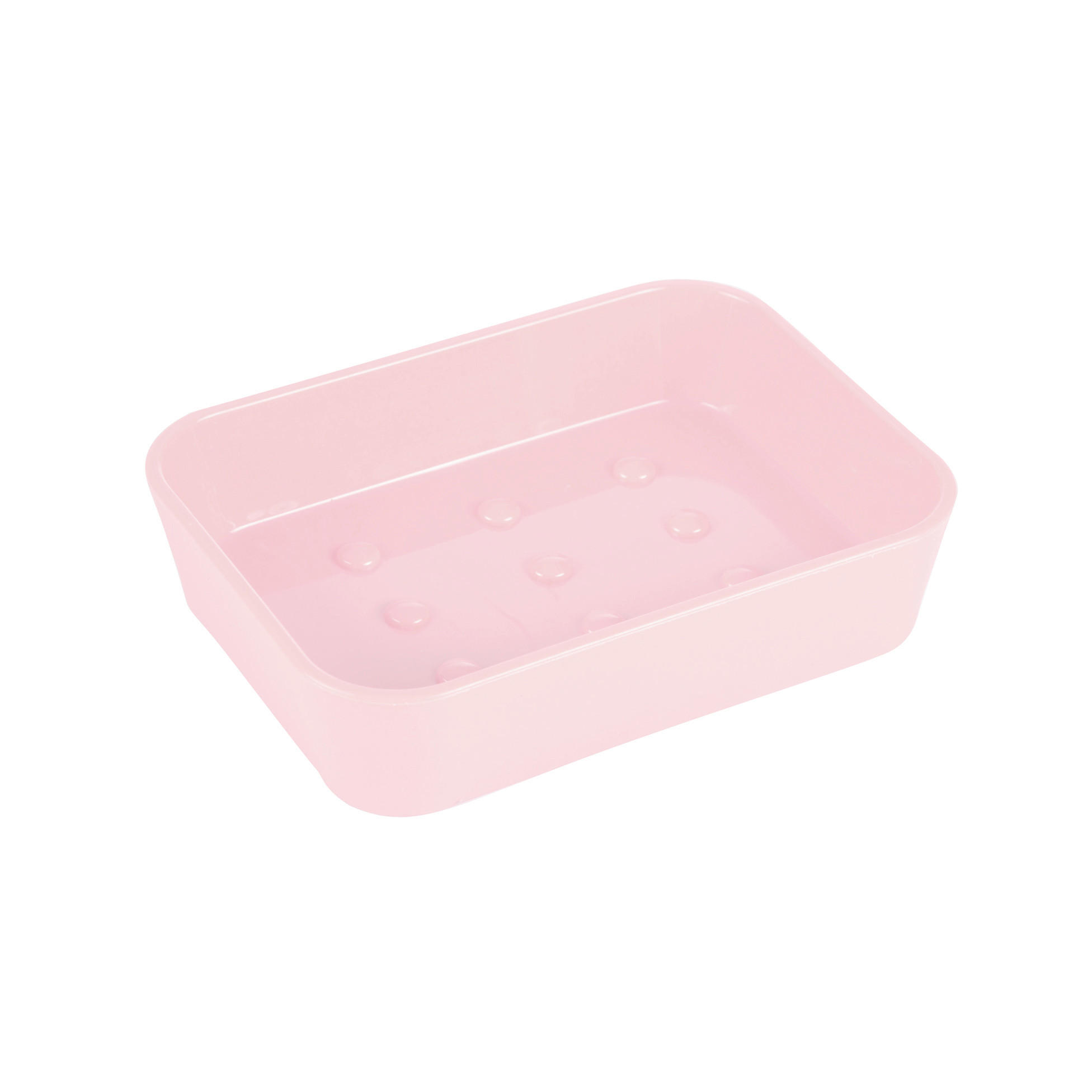 POSUDA ZA SAPUN  ružičasta  plastika  - ružičasta, Osnovno, plastika (11,9/2,3/8,9cm)