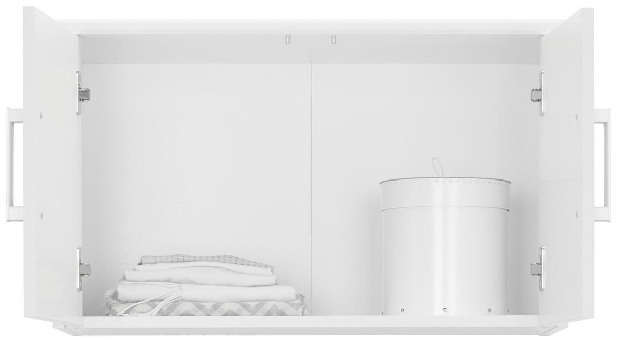 NADSTAVEC NA SKRIŇU, biela, 72/43/36 cm - biela/strieborná, Konventionell, kompozitné drevo/plast (72/43/36cm) - Xora