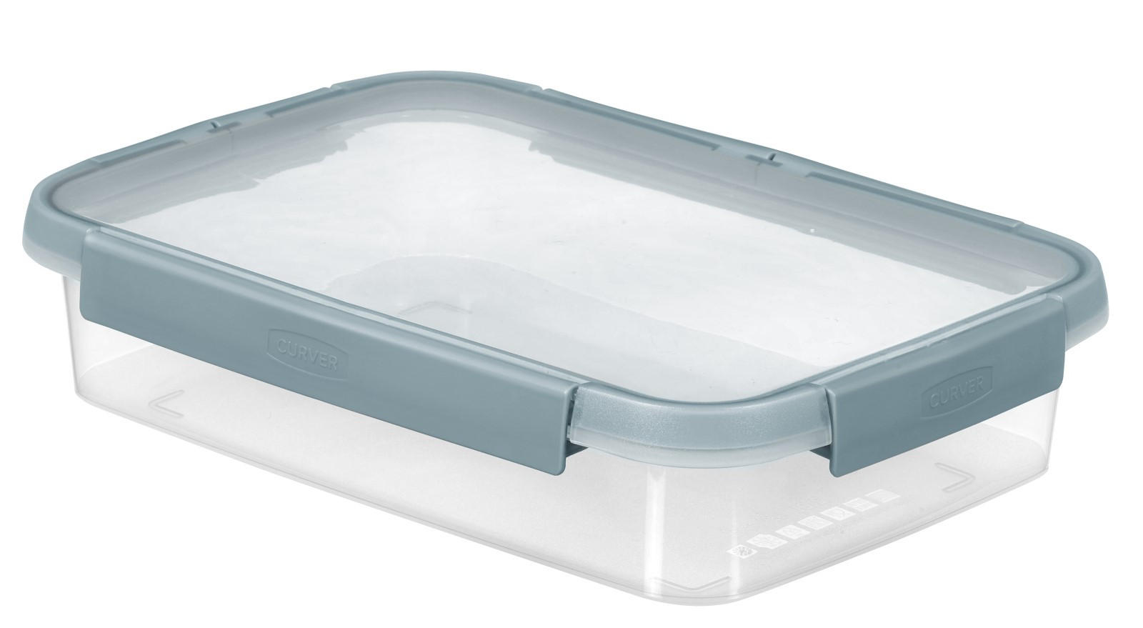 POSUDA ZA ČUVANJE NAMIRNICA  2 l   - siva/prozirno, Basics, plastika (28,9/20,2/6,6cm) - Curver