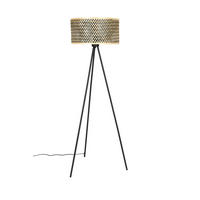 STEHLEUCHTE  60/146/60 cm   - Schwarz, Design, Holz/Metall (60/146/60cm) - Zuiver