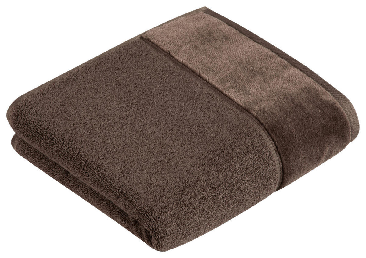 HANDTUCH 110/60 cm Pure NOS Vossen Wäsche Braun  - Braun, Basics, Textil (110/60cm) - Vossen