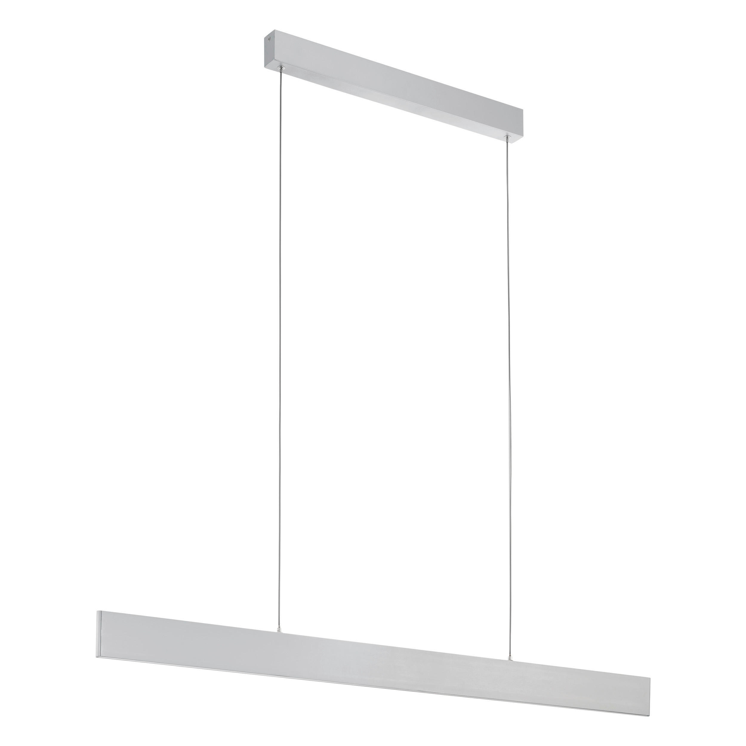 LED-HÄNGELEUCHTE 118/5/150 cm  - Alufarben/Weiß, KONVENTIONELL, Kunststoff/Metall (118/5/150cm) - Eglo