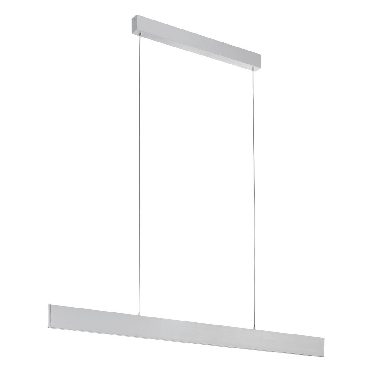 LED-HÄNGELEUCHTE 118/5/150 cm  - Alufarben/Weiß, KONVENTIONELL, Kunststoff/Metall (118/5/150cm) - Eglo