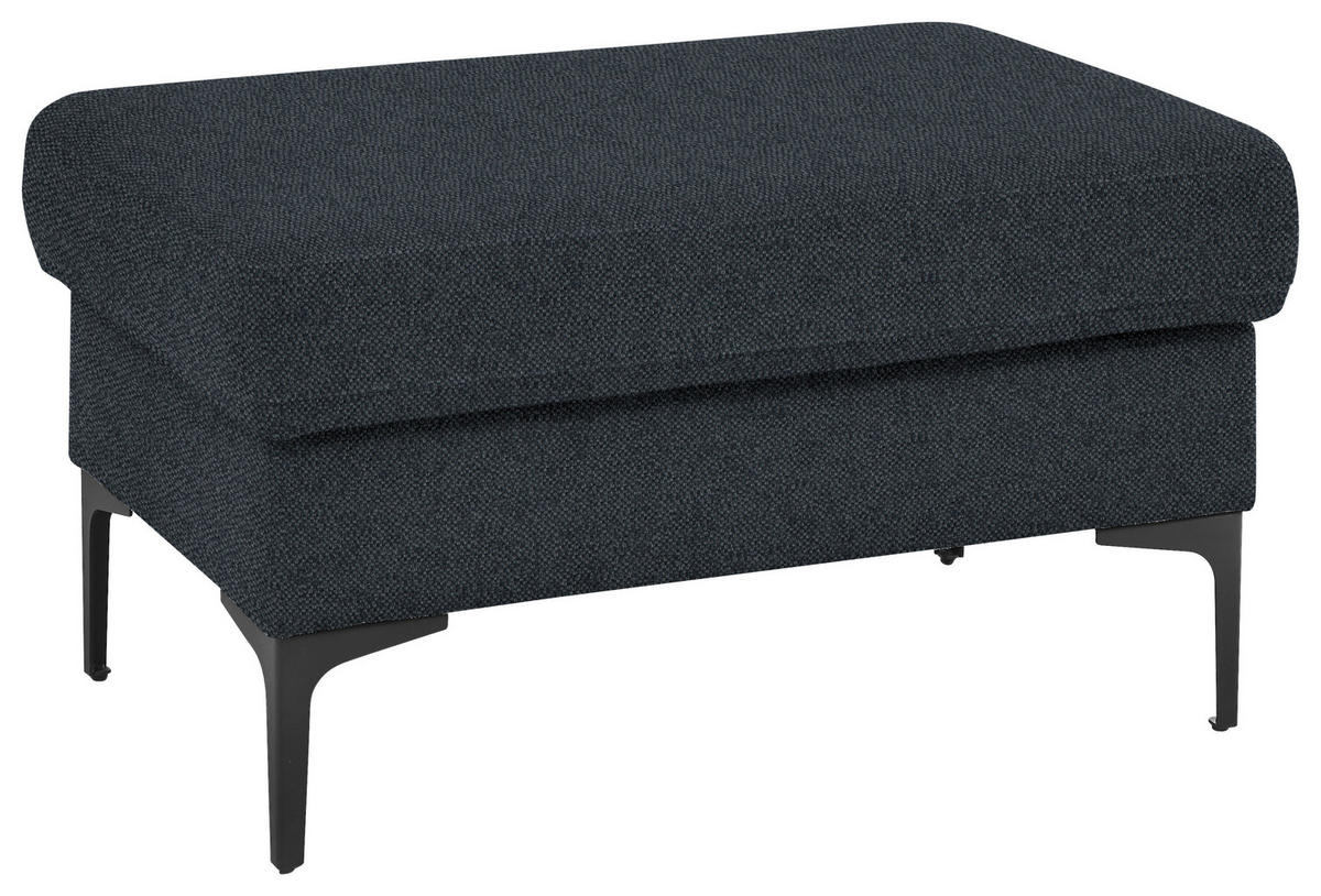 3-SITZER-SOFA in Flachgewebe Anthrazit  - Anthrazit/Schwarz, Design, Textil/Metall (226/89/97cm) - Pure Home Lifestyle