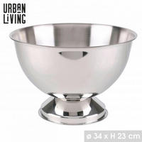 POSODA ZA HLAJENJE STEKLENIC - srebrne barve, Basics, kovina (34/24cm)