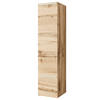 HOCHSCHRANK 30/130/33 cm  - Eiche Wotan/Grau, Design, Holzwerkstoff/Kunststoff (30/130/33cm) - Livetastic