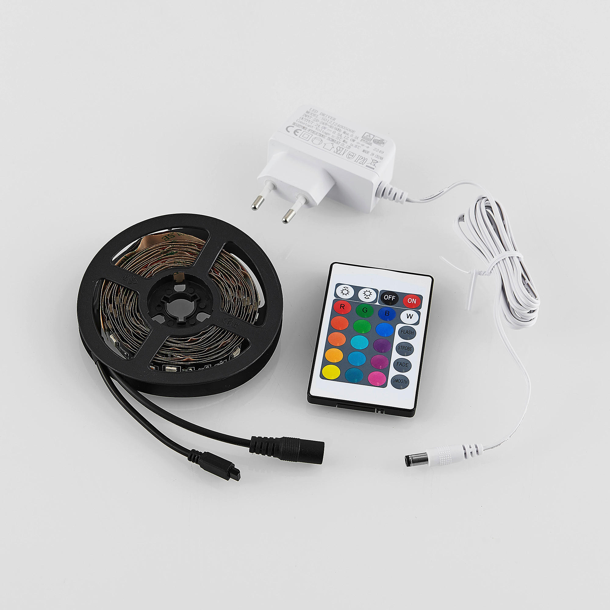 LED PÁSIK, 300 cm - čierna, Basics, plast (300cm)