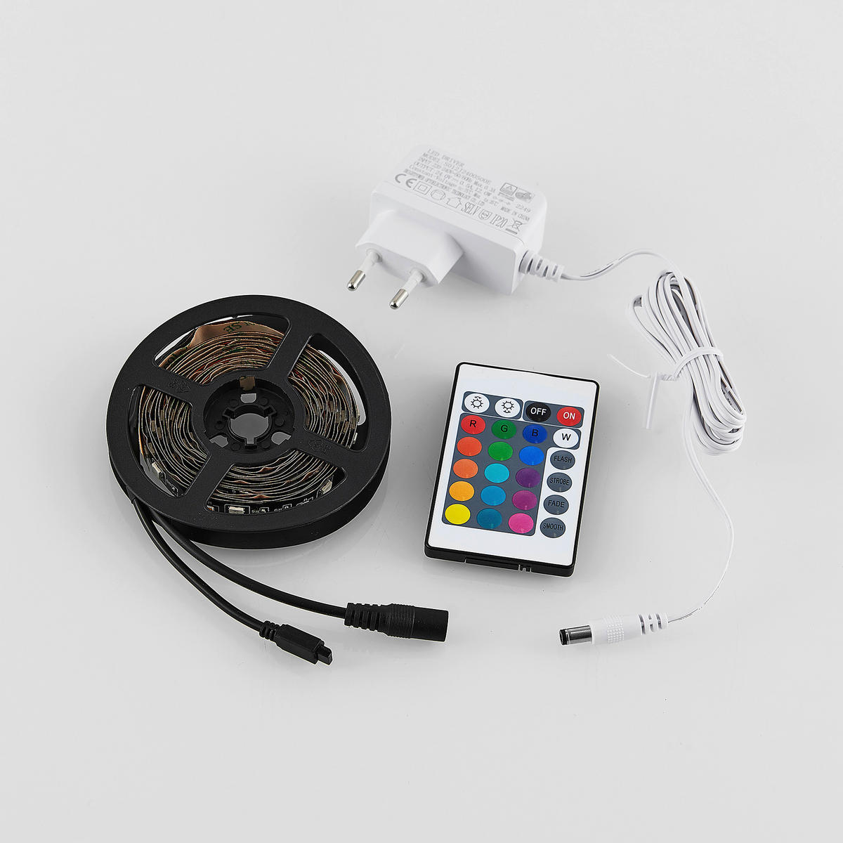 LED PÁSKA, 300 cm - černá, Basics, plast (300cm)