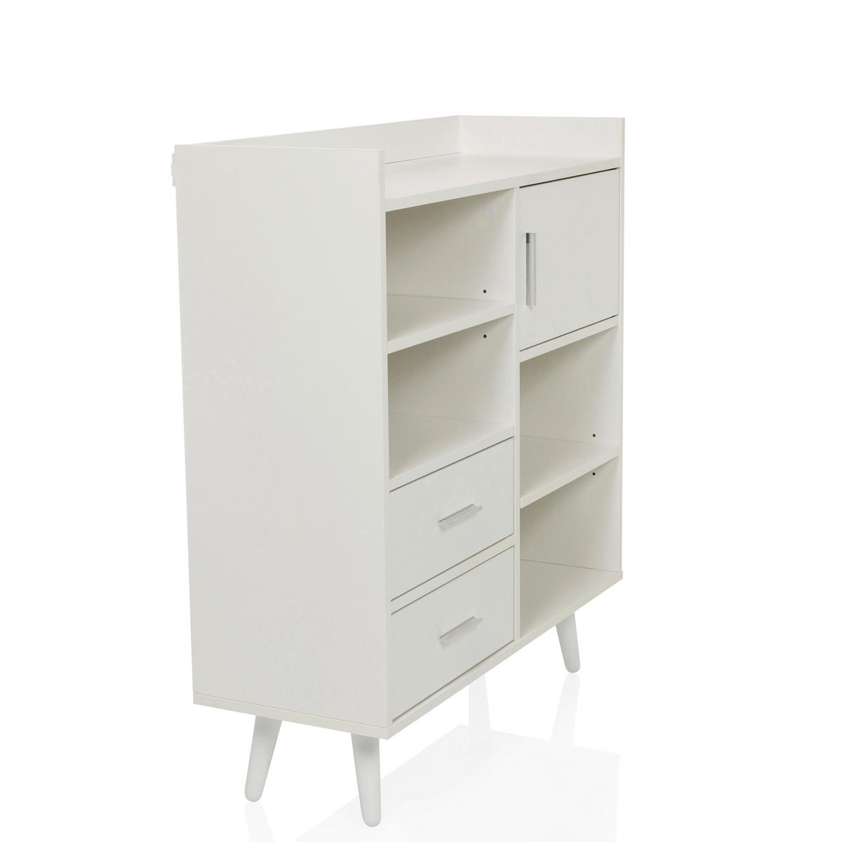 KOMMODE  in 80/90/30 cm  - Weiß, MODERN, Holzwerkstoff/Metall (80/90/30cm) - MID.YOU