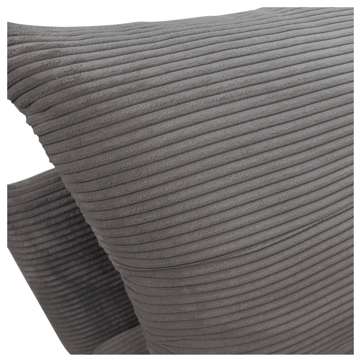 SCHLAFSOFA  in Cord Grau  - Schwarz/Grau, Design, Kunststoff/Textil (154/93/85cm) - MID.YOU