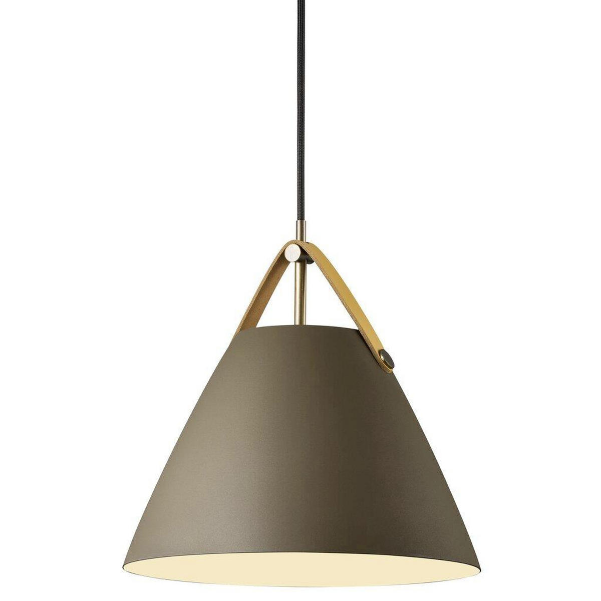 HÄNGELEUCHTE STRAP 27/27 cm   - Braun, Design, Metall (27/27cm) - Nordlux