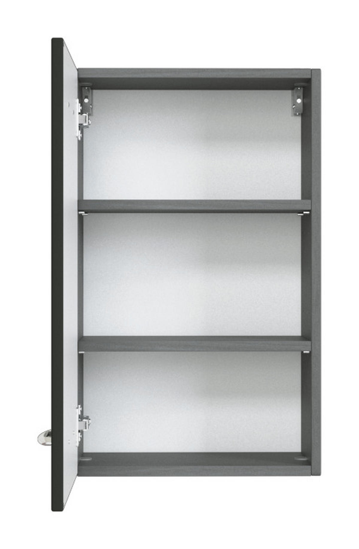 HÄNGESCHRANK 40/64/20 cm  - Chromfarben/Graphitfarben, KONVENTIONELL, Holzwerkstoff/Metall (40/64/20cm) - Xora