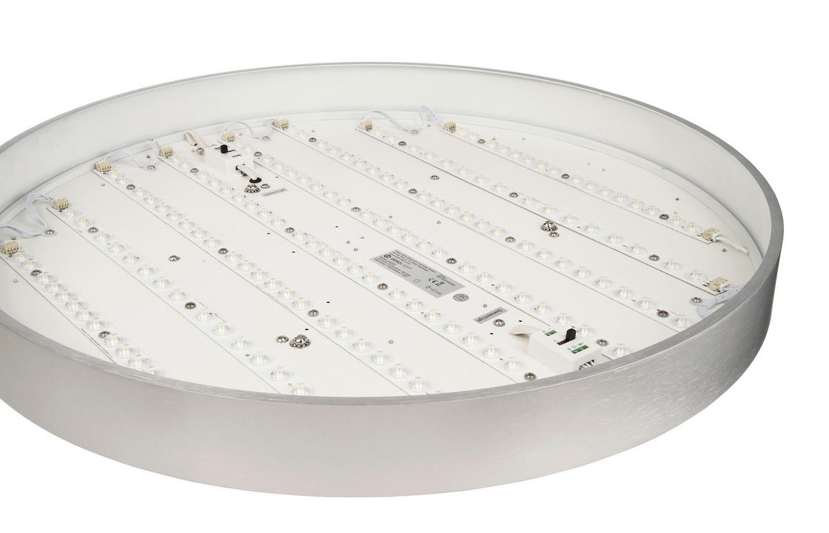 LED-HÄNGELEUCHTE Menkar 60/60/220 cm   - Alufarben, Design, Metall (60/60/220cm)