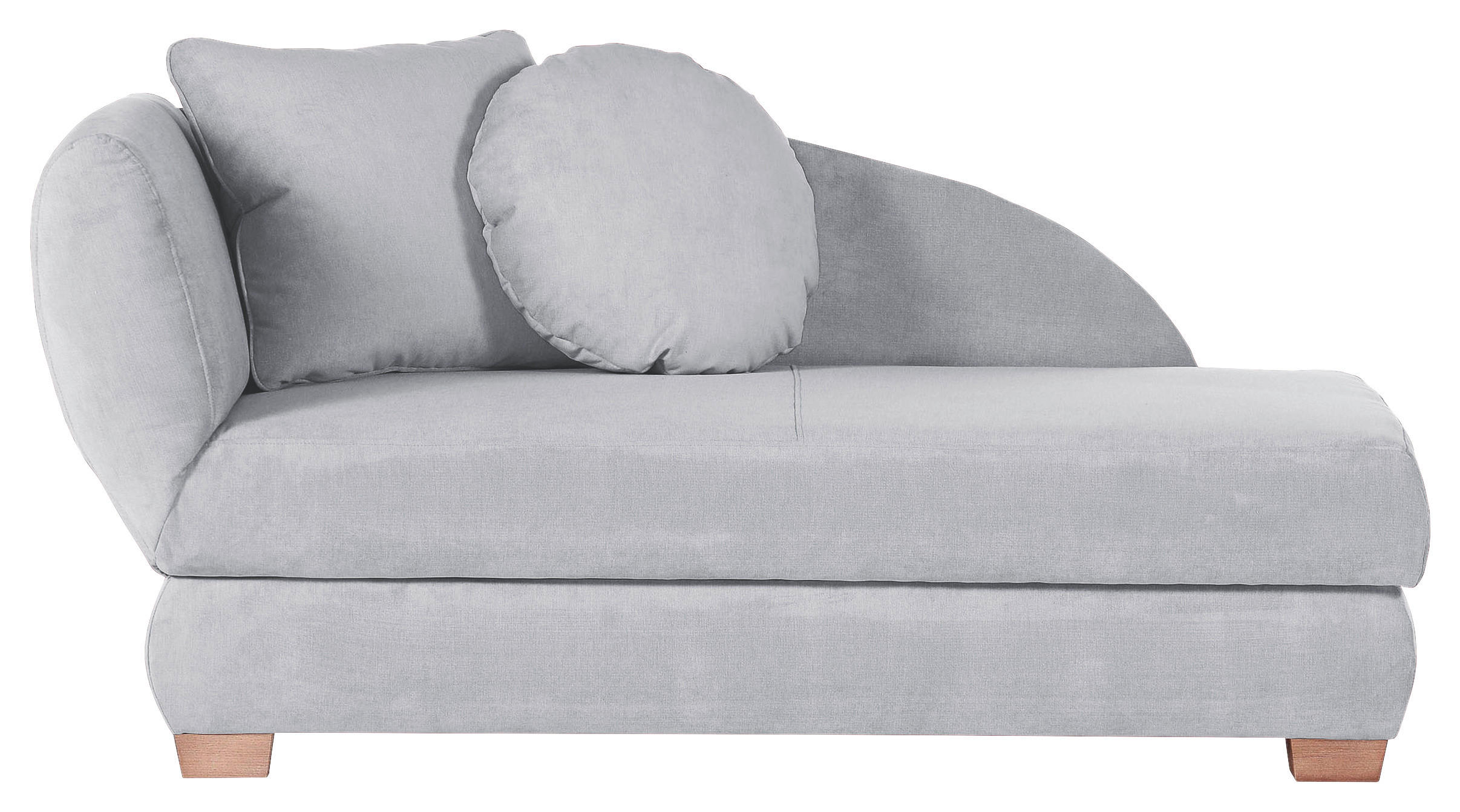 RECAMIERE i mikrofiber ljusblå  - ljusblå/ekfärgad, Lifestyle, trä/textil (88/85/176cm) - MID.YOU