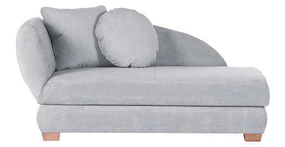 RÉCAMIERE Recamiere, Sarah in Mikrofaser Hellblau  - Eichefarben/Hellblau, LIFESTYLE, Holz/Textil (88/85/176cm) - Xora