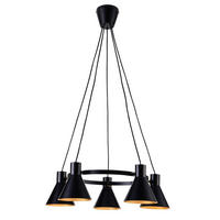 PENDELLEUCHTE More 65/65/100 cm   - Goldfarben/Schwarz, Design, Metall (65/65/100cm)