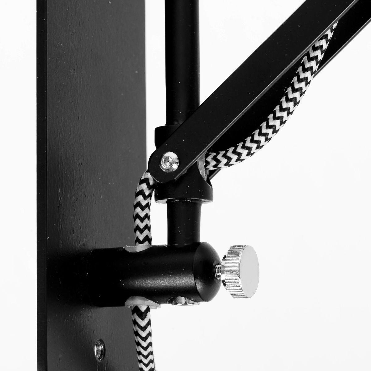 WANDLEUCHTE - Schwarz, Design, Metall (60-85/36cm) - It's about Romi
